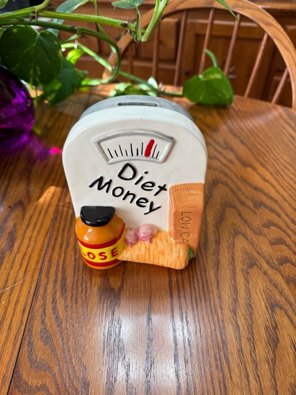 Vintage Goods Gallery Diet Money Ceramic Bank - Picture 4 of 9